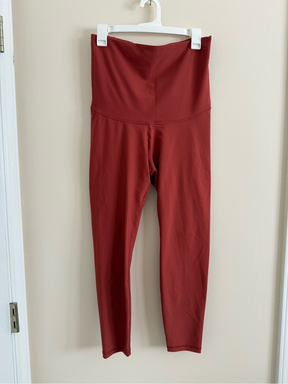 Old Navy Active Powersoft Extra High-Rise Rust Maternity Leggings Go-Dry Large
